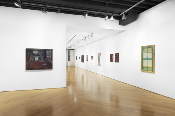 Installation view #12 of Merlin James "Far and Near" at Anton Kern Gallery