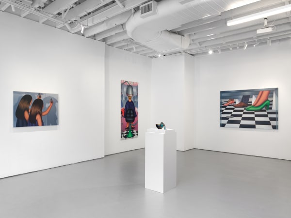 Julie's exhibition downtown at 198 Allen Street. Initially conceived as a solo booth at FIAC. Three paintings and one sculpture shown.