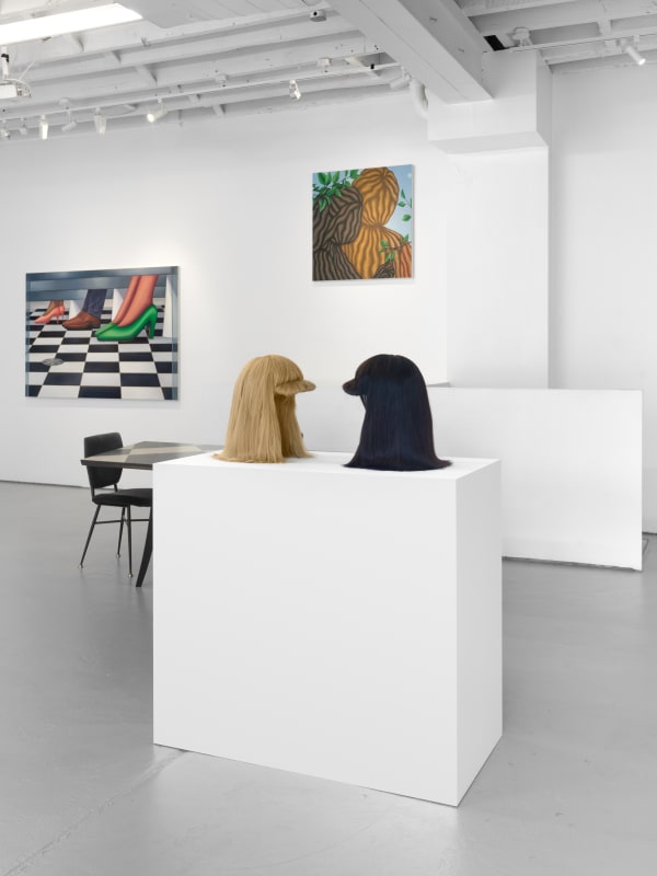 Julie's exhibition downtown at 198 Allen Street. Initially conceived as a solo booth at FIAC. Showcasing the sculpture vis-a-vis. Other works included.