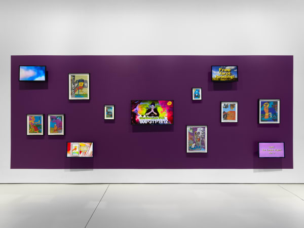 Installation view of "11".a group exhibition of artists at the gallery. This photo features works by Ilana Harris-Babou.