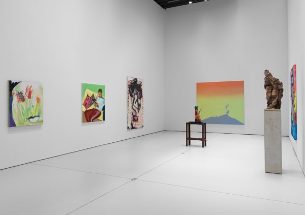 Installation view of the gallery's exhibition 'Old Technology.' A group exhibition--the first after closures due to the pandemic. Another viewpoint of Sasnal's work along with some smaller works.