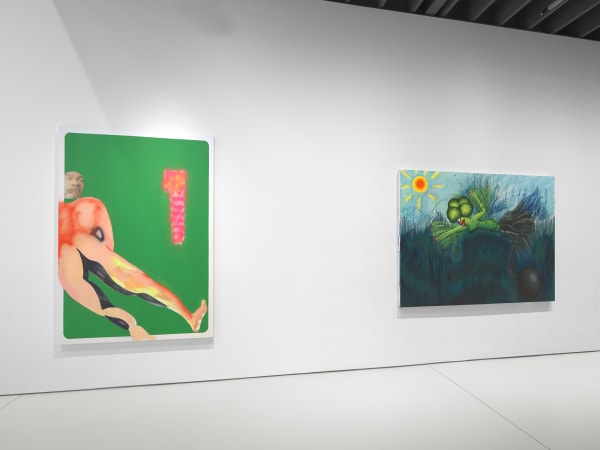 Alessandro Pessoli and Hein Koh on the first floor.