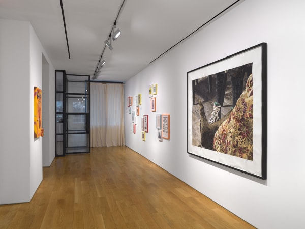 Hall way view of works on the third floor featuring an Odenbach.