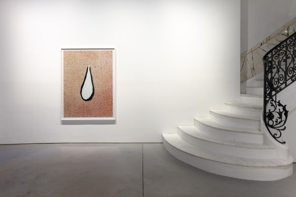 Installation view of Anne Collier's show. First floor entryway.