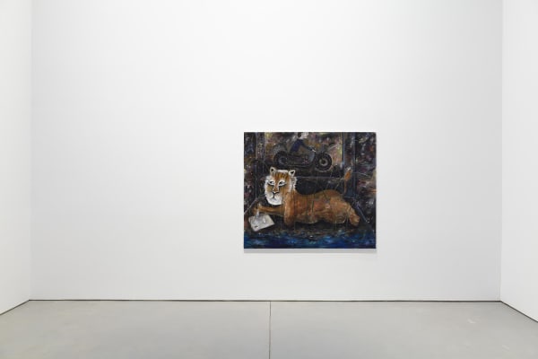 Installation view of frozen exhibition, showcasing Gronemeyer's work think tank.