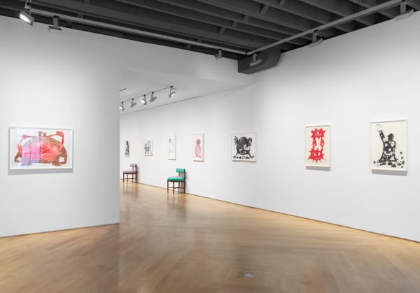 Installation view of Bendix Harms solo show titled Amen.