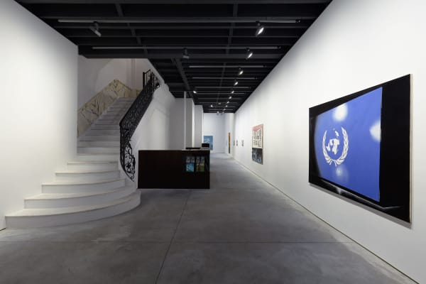 Installation view of Ellen Berkenblit's solo show. First floor view.