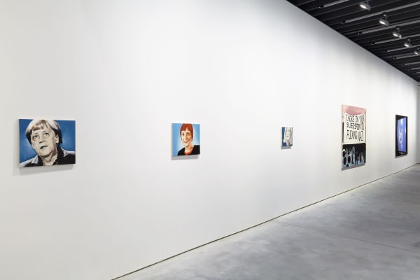 Installation view of Wilhem Sasnal's solo show.