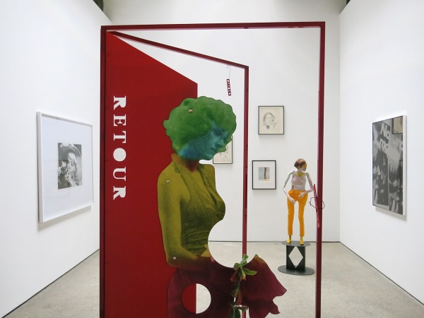 Installation view of show titled Women featuring a few artists. Another angle of Hempel's work. Detailed shot./