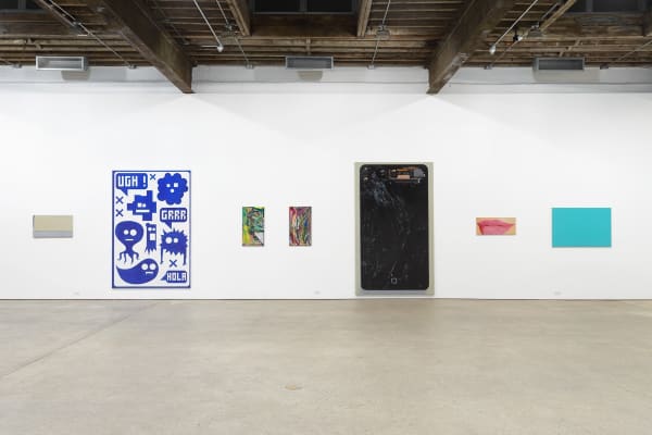Installation view of Eberhard Havekost solo show titled Expulsion from Paradise Freeze.