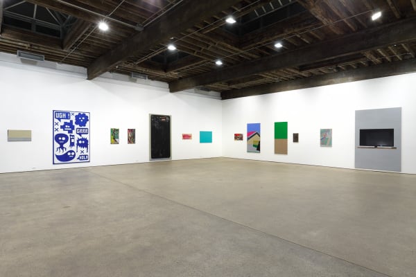 Installation view of Eberhard Havekost solo show titled Expulsion from Paradise Freeze. View of main gallery.