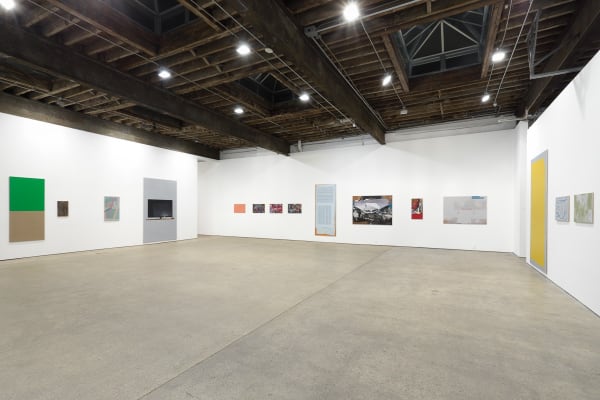 Installation view of Eberhard Havekost solo show titled Expulsion from Paradise Freeze. More works shown.