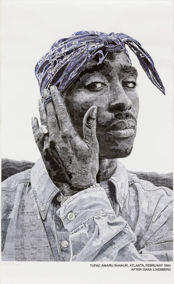 Detail of Odenbach's work Tupac.