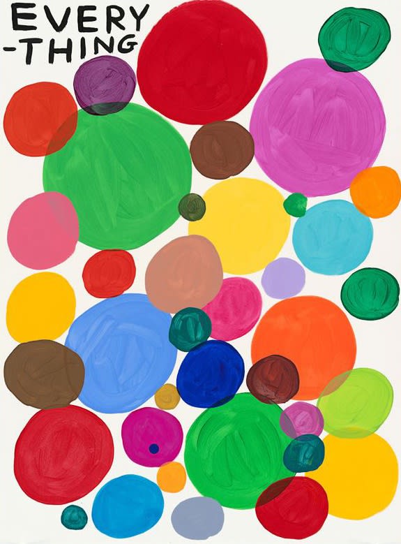 Detail of Shrigley's Everything.