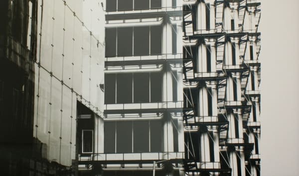 Detail of Monica Bonvicini's work.