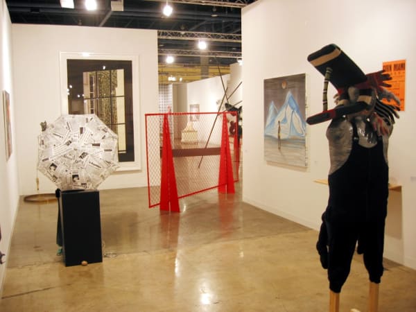 Installation view of works shown at Art Basel Miami 2005.