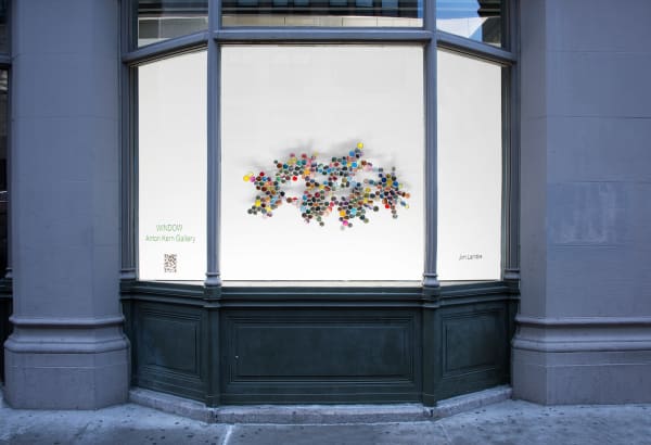Jim Lambie, WINDOW, 91 Walker Street New York, NY (corner of Walker and Lafayette Street)