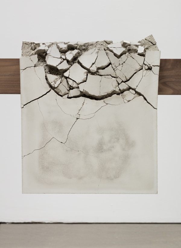 Draped Concrete 2016 Four Concrete Slabs On Wooden Sawhorse 104 8 487 7 42 9 Cm Detail F