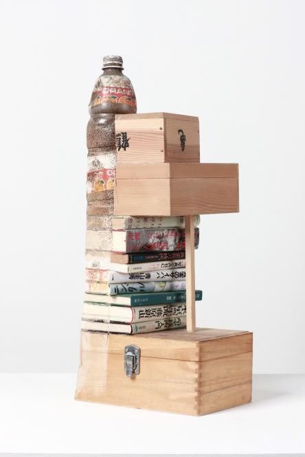 AONO FUMIAKI, MENDING, SUBSTITUTION, CONSOLIDATION, COUPLING, “Restoration of a PET Bottle Collected in Yuriage, Miyagi, Japan after the Great East Japan Earthquake and Tsunami (Memorial Configuration)” 2012