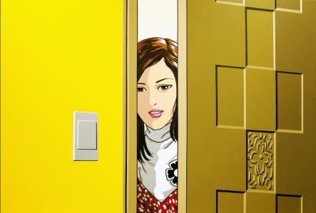 LEE DONGI, WOMAN OPENING DOOR, 2012