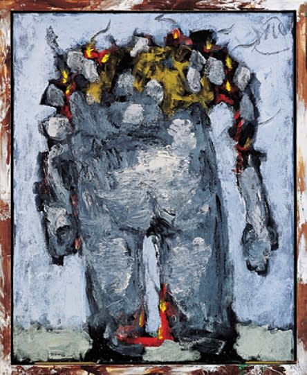 MARKUS LÜPERTZ, NUDE BACK, 2004