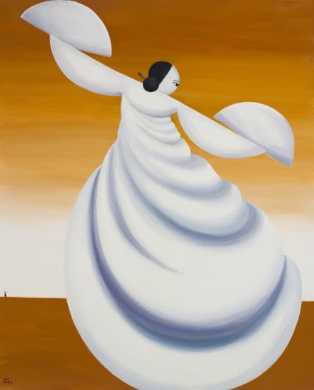 Fan Dance 2010 Oil On Canvas 162X130Cm