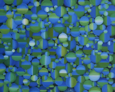 Text Of Semi Circle 2016 Oil On Canvas 130X162Cm