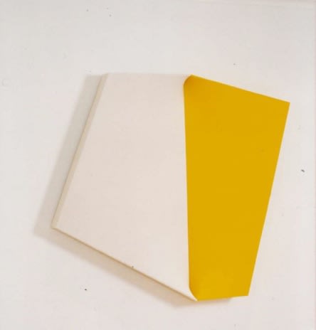 Yellow And White 1999 2016 Fabric On Wooden Frame 180X200X16 D Cm