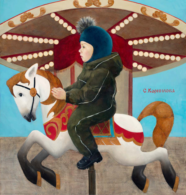 The Knight 85X80 Oil Canvas 2018