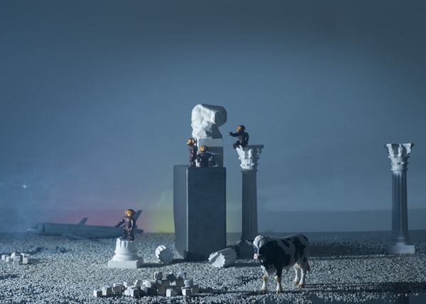 Andreas Botzian De Chirico Mauer Affen, 2020