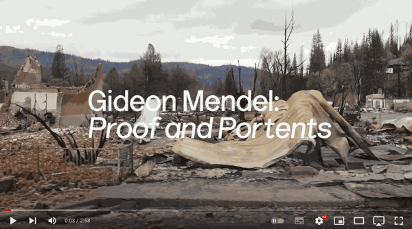Proof and Portents trailer – Gideon Mendel: Fire / Flood