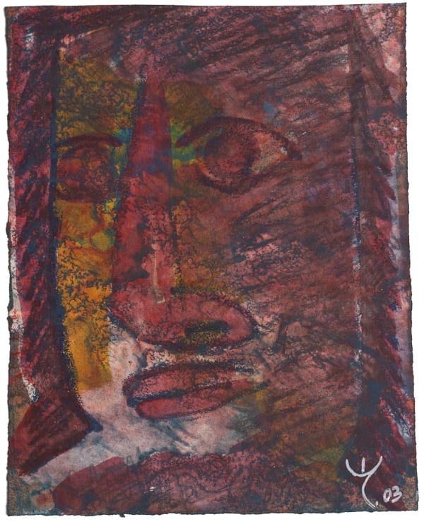 EL LOKO WG SI AME 27, 2003 Bleistift, Pigmente auf Papier, 32x26 cm