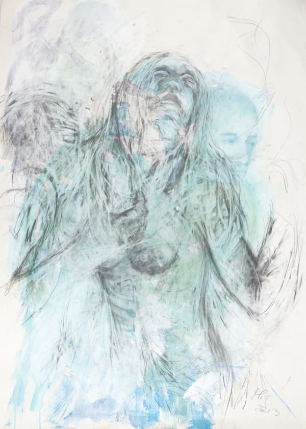Minu Ghedina Ohne Titel, 2014, 100x70 cm, Mischtechnik auf Papier