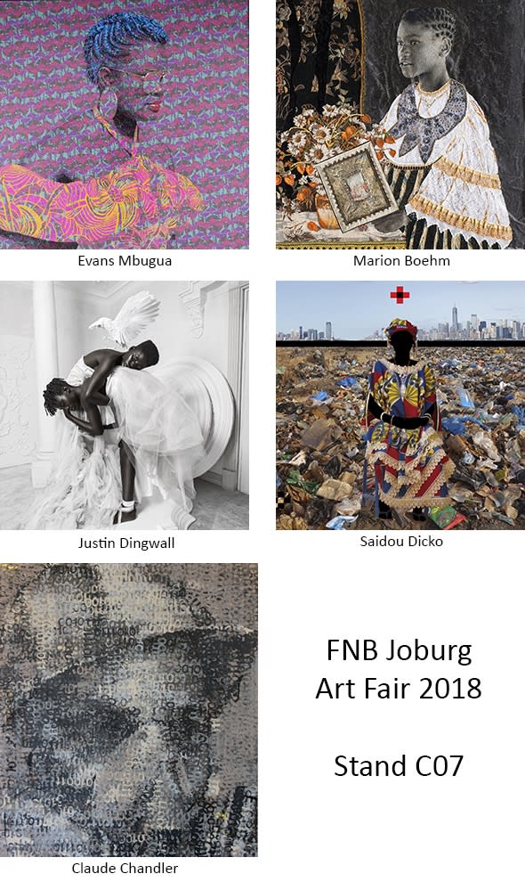 At the CONTEMPORARY section (stand C07) we will show works by Marion Boehm, Claude Chandler, Saidou Dicko, Justin Dingwall and...
