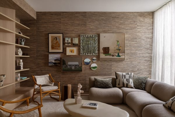 'Deepwater, Born to be Wild' acrylic on polycotton 53 x 73 cm (framed)