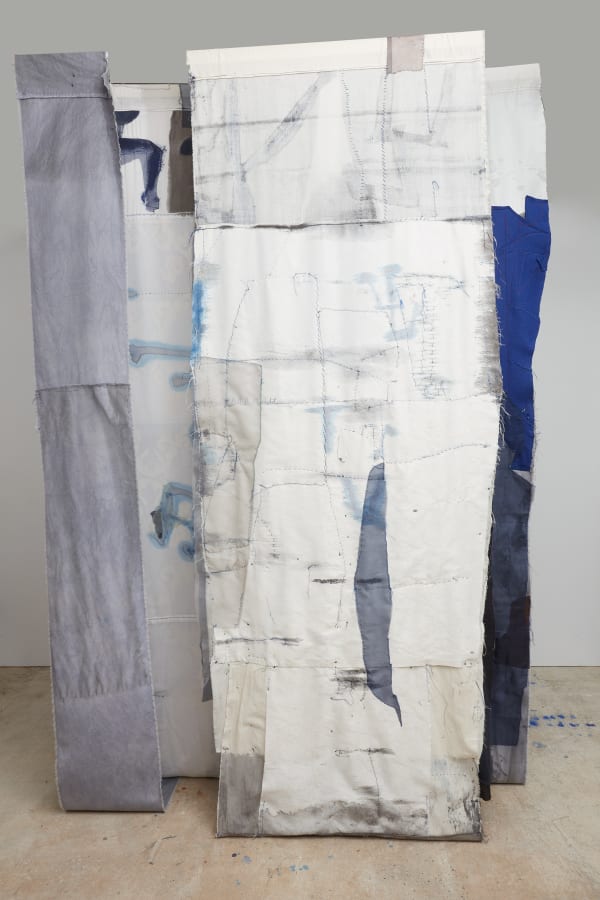 Kate Dorrough 'Recollections' (back), textile, sewing, hand stitching, fabric dye and fabric paints, 240 x 164 x 120 cm
