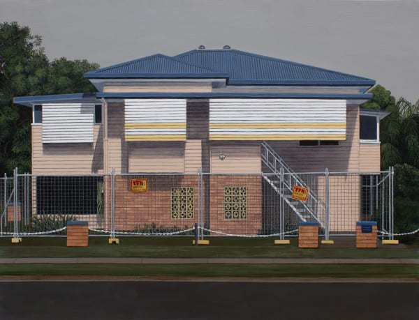 Robyn Sweaney 'The Red Zone' acrylic on board, 50 x 60 cm (framed) Finalist in the Wynne Prize 2025