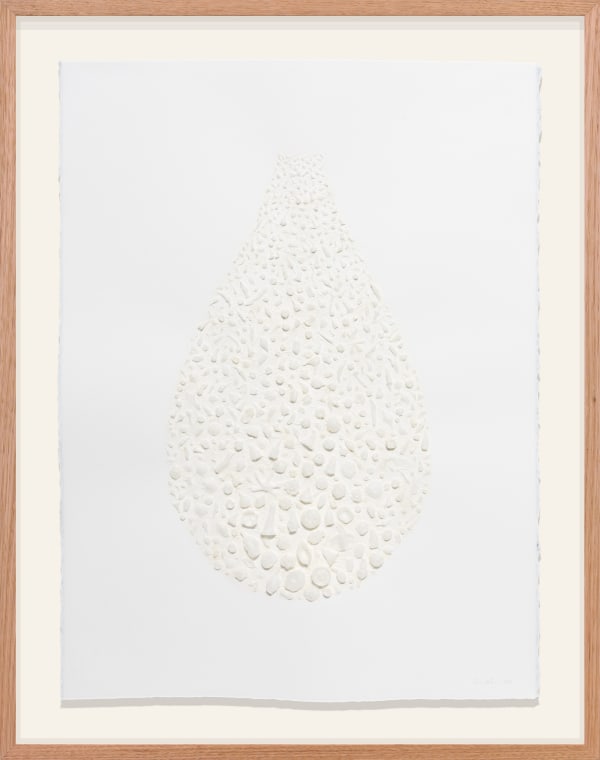 ‘Seeding/Receding’, impression mould on paper, 86 x 66 cm (framed)