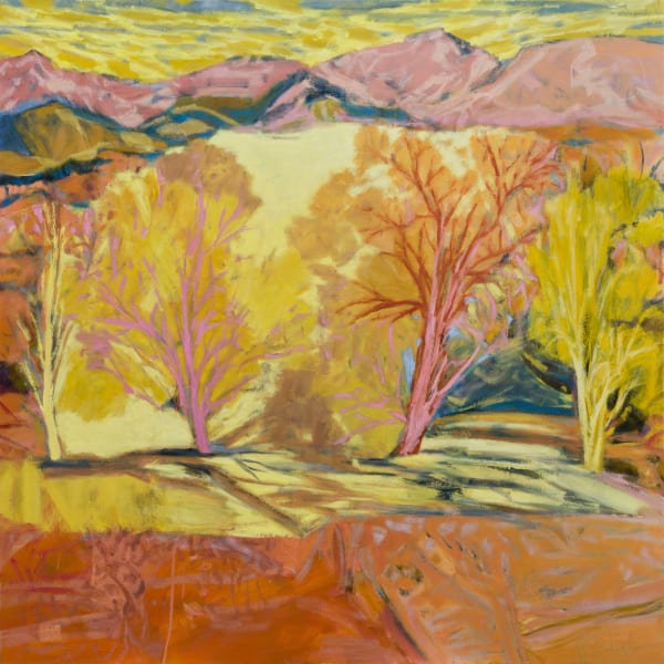 Jo Bertini, Last Refuge, oil on French polyester canvas, 150 x 150 cm (framed)