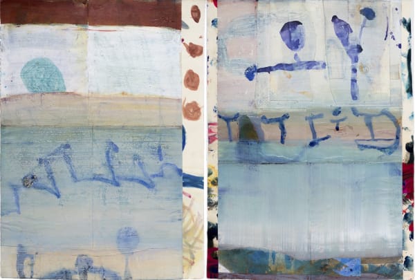 Kate Dorrough, River Song, 2023, acrylic on paper, 76 x 114 cm