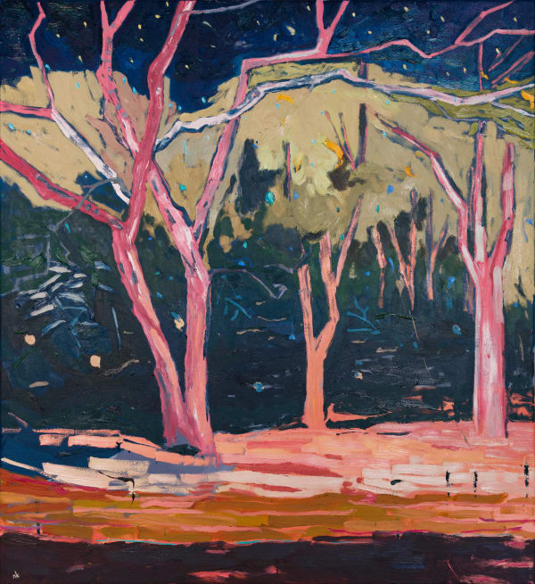 Nicole Kelly, Led by stars, oil on polyester, 117 x 107 cm