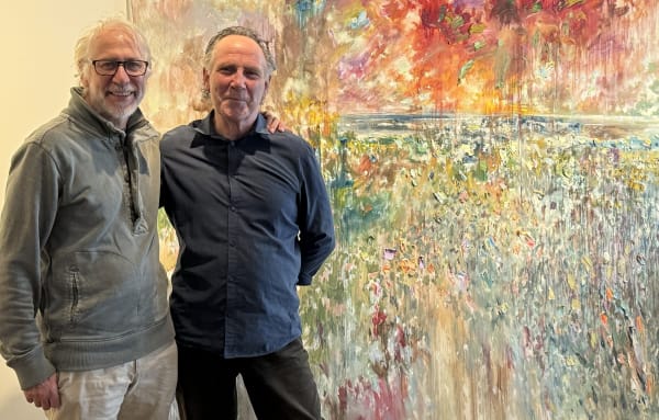 Colin Pennock and curator Kevin Wilson.