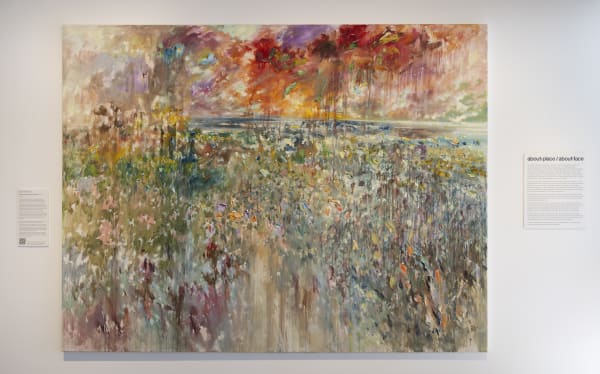 Installation view of Colin Pennock's 'Space to Age and Find Peace' Colin Pennock 'Space to Age and Find Peace' oil...