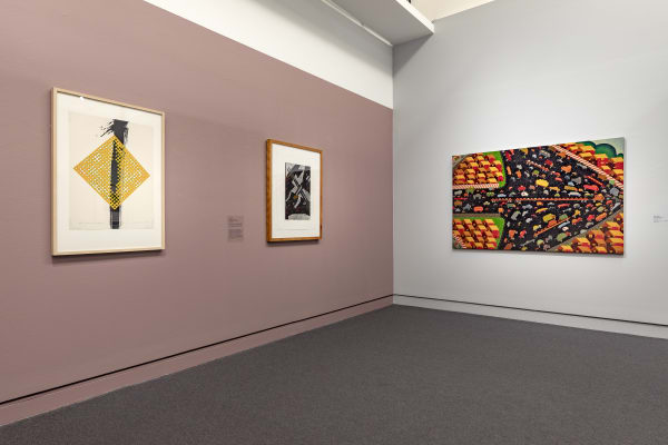 Installation view photographed by Mark Ashkanasy Left to right: David Rose, Lisa Waup & Dean Bowen
