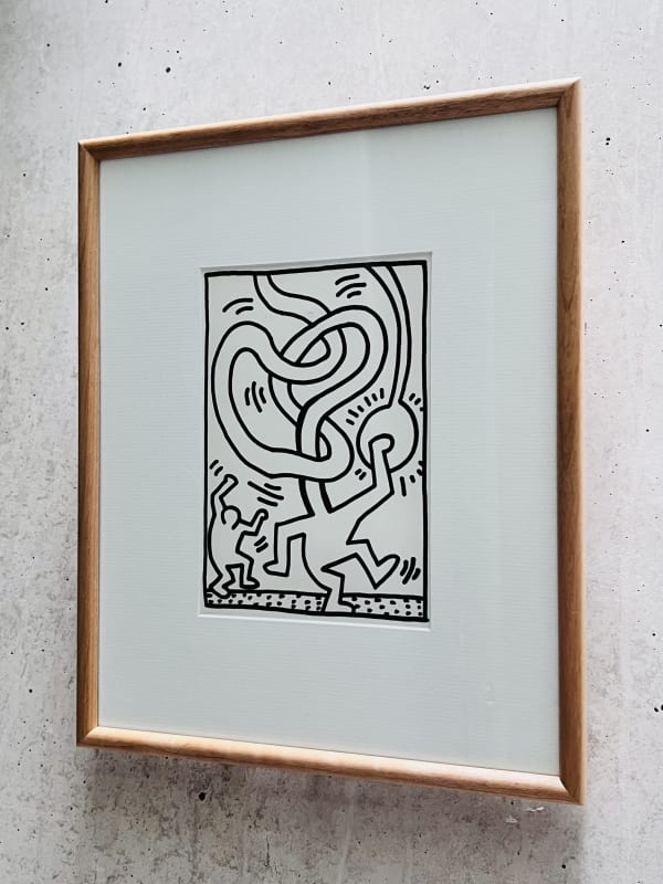 Keith Haring unique drawing