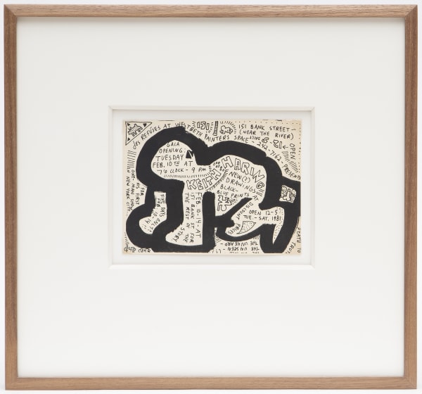 Keith Haring DES REFUSES / WESTBETH PAINTERS SPACE (INVITATION)