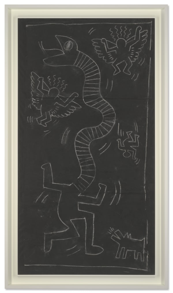 Keith Haring Original chalk Subway drawing