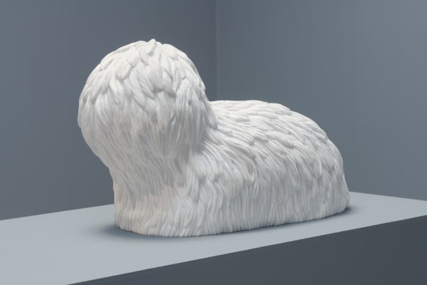 Cda100 Carl D Alvia Barbonico 2019 Marble 15 X 25 X 12 5 Inches 38 1 X 63 5 X 31 8 Cm Courtesy Diane Rosenstein Gallery Photo By Robert Wedemeyer Install 1
