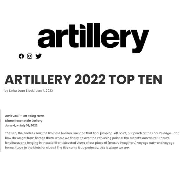 Amir Zaki exhibition in Artillery 2022 Top Ten 