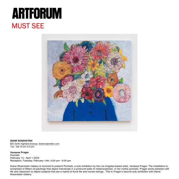 Artforum "Must See" – Vanessa Prager: Portraits